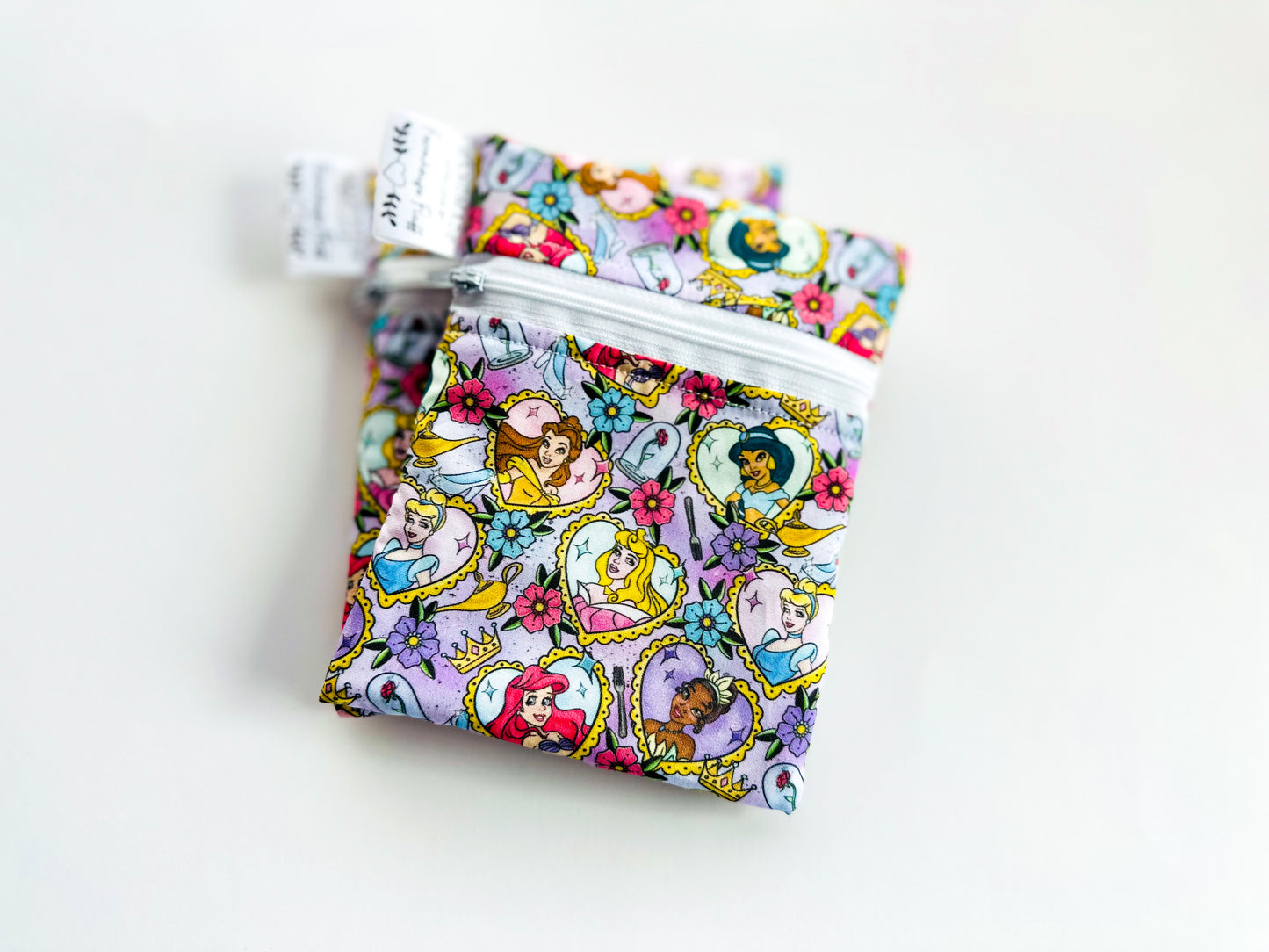 IN STOCK: {HANDMADE} - Princesses Snack Bags {Extra Small-Set of 2}